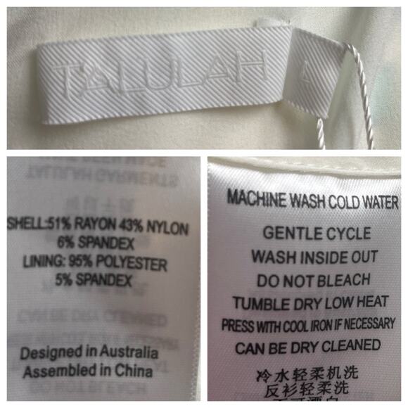 Talulah New Dress Sheath V-neck All of the Stars Jungle Leaf Women’s Size Large - Picture 9 of 11